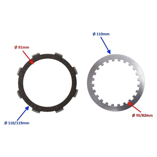 Kit discuri ambreiaj ATV / Cross YX140, 140cc