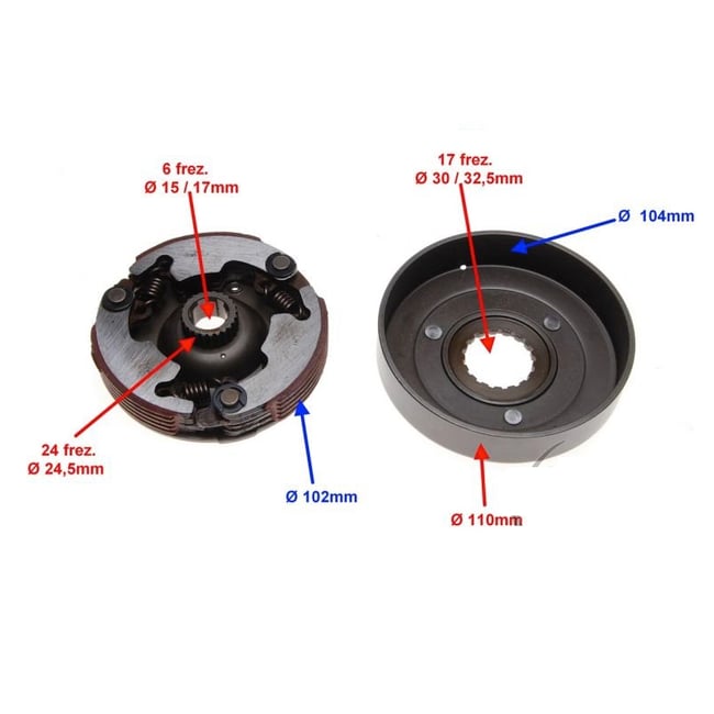 Ambreiaj automat ATV 110cc (complet)