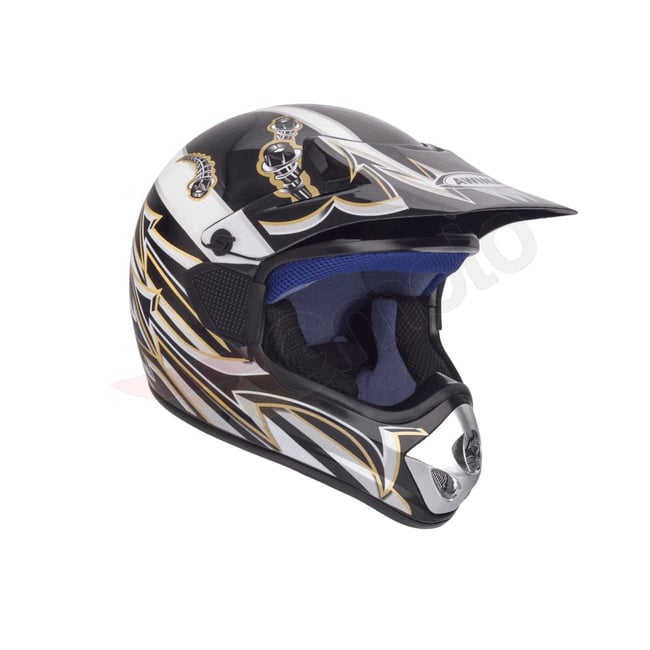 Casca cross Atv, Enduro TN8686-31, culoare negru-gri, marimea L (59-60)