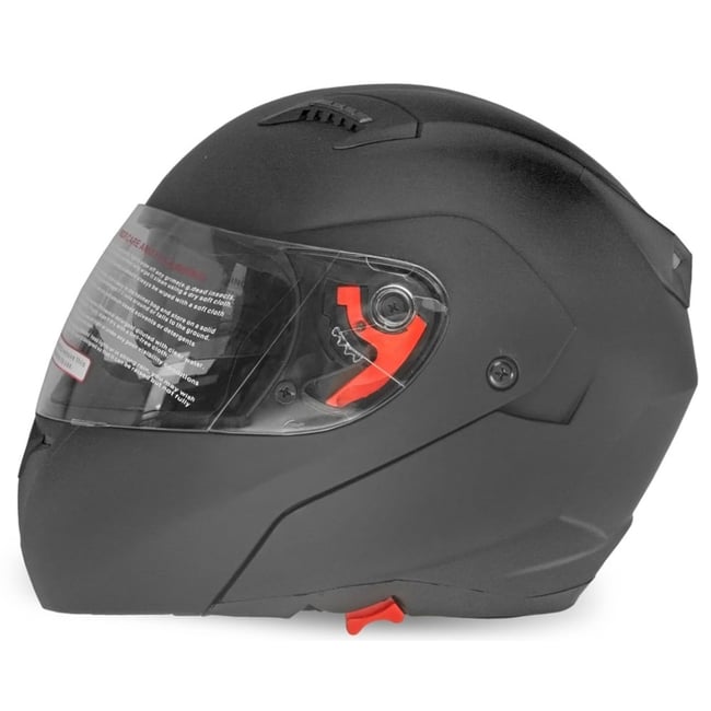 Casca moto flip up X-One cu ochelari de soare, negru mat