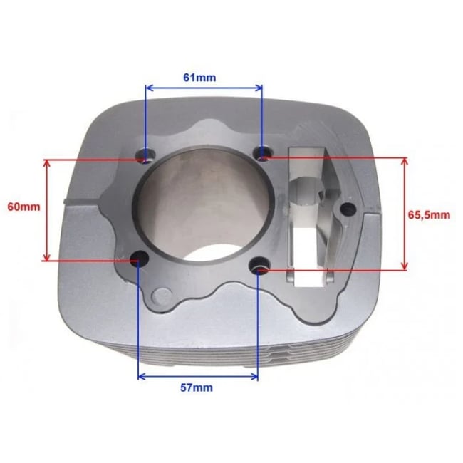 Set motor / kit cilindru Atv CB 250cc 4T, 65.4 mm, racire pe aer