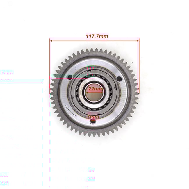 Bendix pornire ATV Lifan, Zongshen, Loncin 200cc, 250cc, CG200 CG250 (Pinion 57 Dinti)