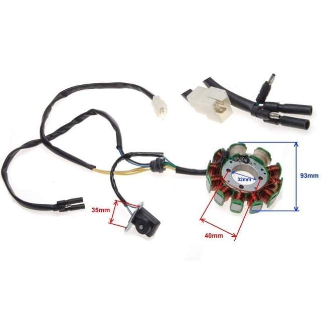 Magnetou / stator aprindere Atv Loncin 200cc, 11 bobine