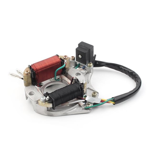 Magnetou / stator aprindere Atv 50cc-125cc, 2 bobine si senzor de scanteie, 6 fire