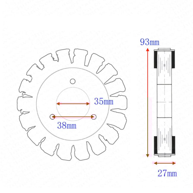 Magnetou / stator aprindere Atv Linhai 250cc - 300cc, Yamaha Majesty, 18 bobine, 93 mm