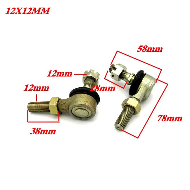 Bieleta directie cu capete de bara ATV 110cc-250cc (model Y6, 220mm, M12)