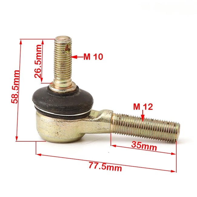 Bieleta directie cu capete de bara ATV 110cc - 250cc, M10-M12, 220/330mm