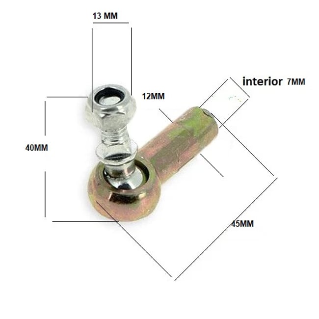 Set 2 capete de bara stanga-dreapta Atv Pocket bike