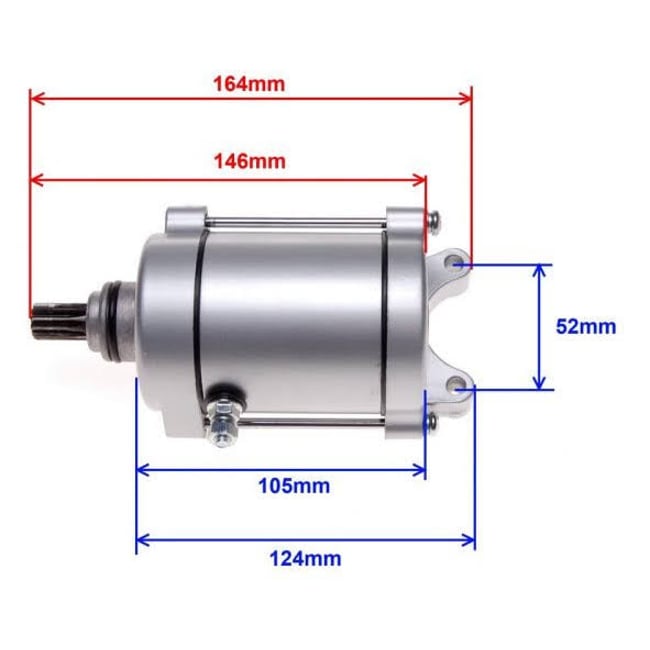 Electromotor Atv Honda, Bashan 125cc, 150cc, 200cc 11 dinti