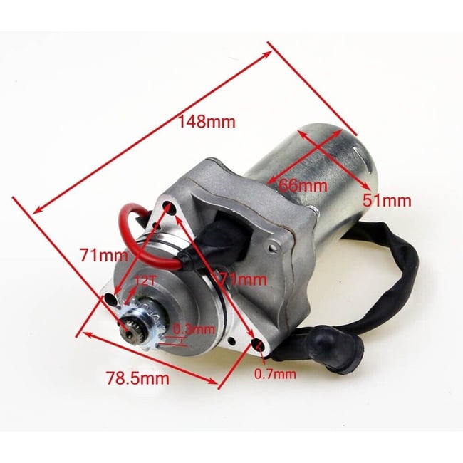 Electromotor ATV 50cc - 110cc (3 prinderi)