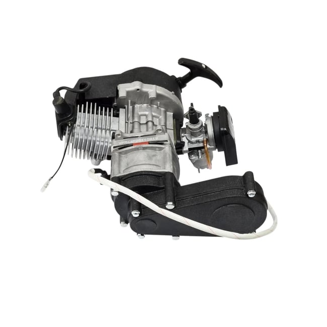 Motor complet in 2 timpi pentru Pocket Bike si mini ATV, model cu electromotor si reductor