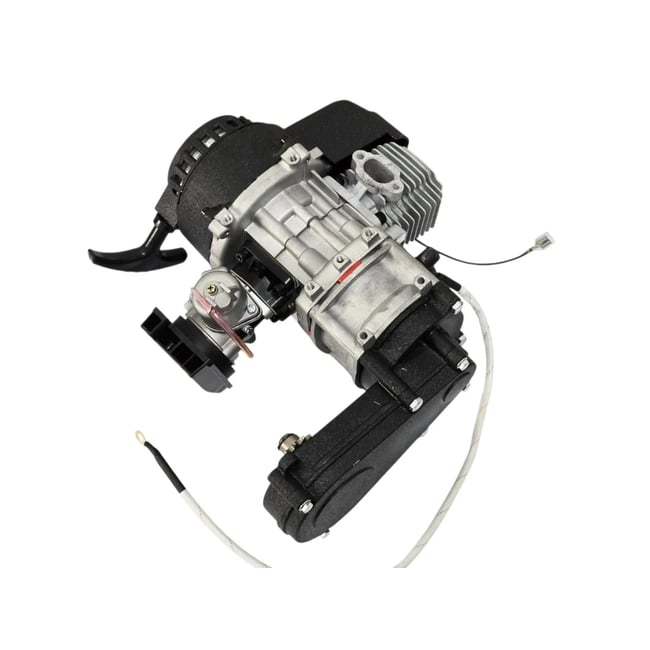 Motor complet in 2 timpi pentru Pocket Bike si mini ATV, model cu electromotor si reductor
