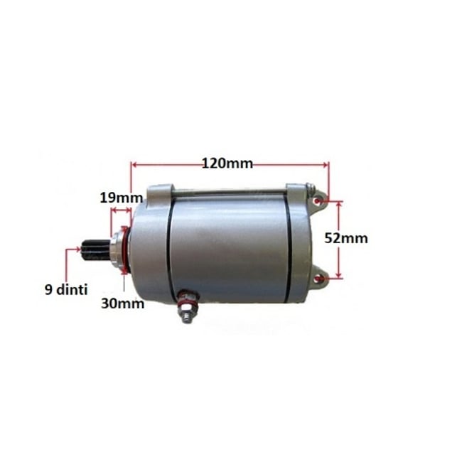 Electromotor Atv Honda, Bashan 125cc, 150cc, 200cc 9 dinti (ax 12mm)