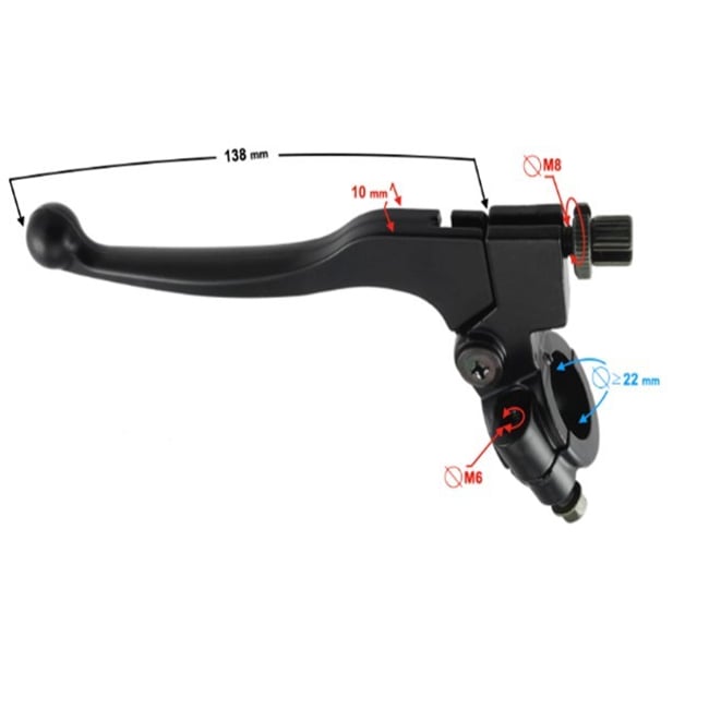 Maneta ambreiaj, frana Atv / cross 110cc, 125cc, 150cc, 200cc, 250cc