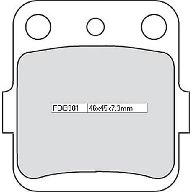 Placute frana spate compatibil pentru Arctic Cat DVX 400cc, Honda TRX, Husqvarna WR, Kawasaki KEF, KSF 1983-2014