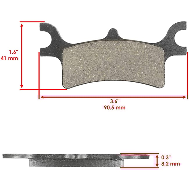 Set placute frana spate Atv Polaris 500cc - 800cc