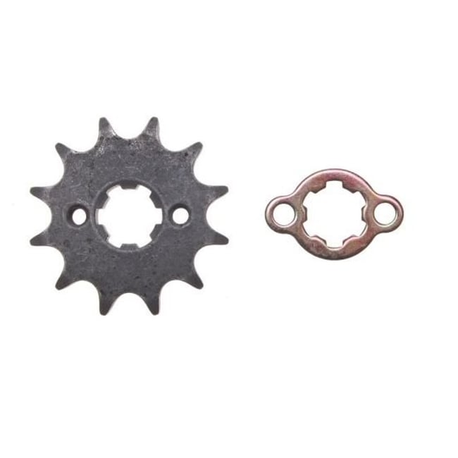 Pinion transmisie fata ATV, Motociclete, pas lant 428, 12 dinti, Interior 14/17mm (siguranta pinion inclusa)