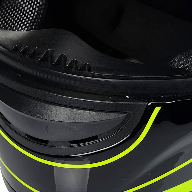 Casca moto full face Awina TN0700B-F1, negru / galben