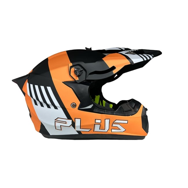 Casca cross Atv, Enduro FGN PLUS, culoare negru/portacaliu, marimea L (59-60)