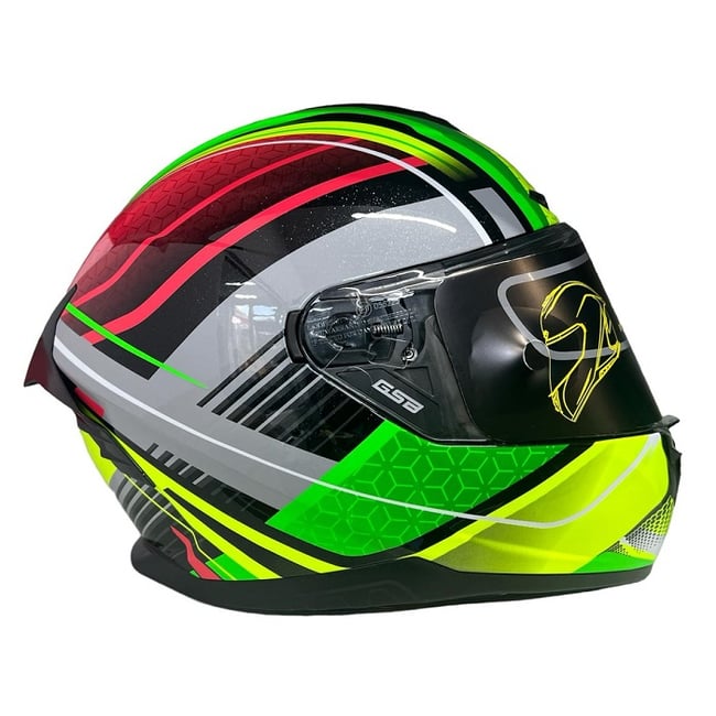 Casca moto full face GSB Garnet, multicolor, marimea L (59-60)