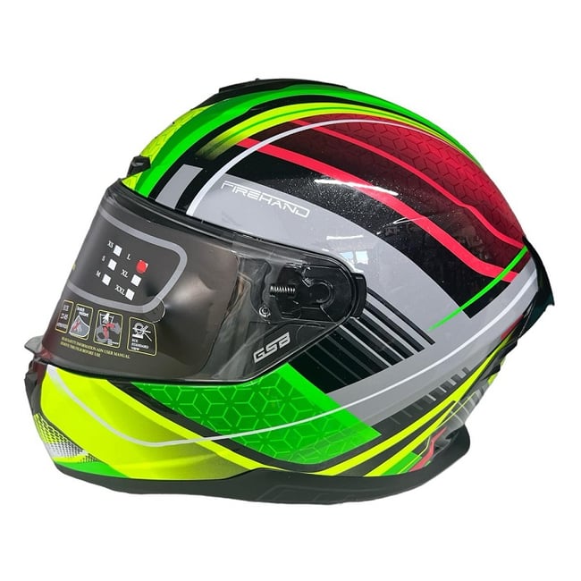 Casca moto full face GSB Garnet, multicolor, marimea L (59-60)