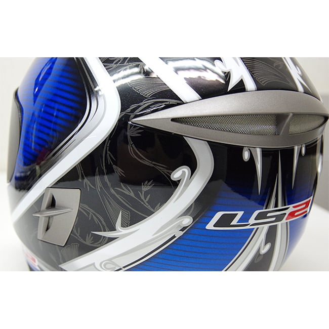 Casca moto full face/Integrala, LS2 FF366, culoare negru / albastru