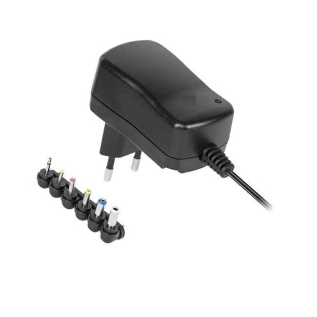 Alimentator stabilizat, tensiune reglabila, 3V-12V DC 600mA, negru