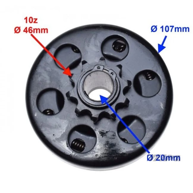 Ambreiaj Kart motorizare Honda GX 160, 200 (10 dinti)