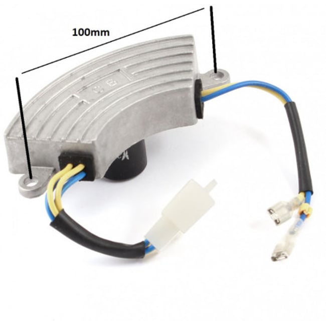 AVR generator 2KW (250V 220F) - carcasa aluminiu, 2 Fire + mufa 4 pini