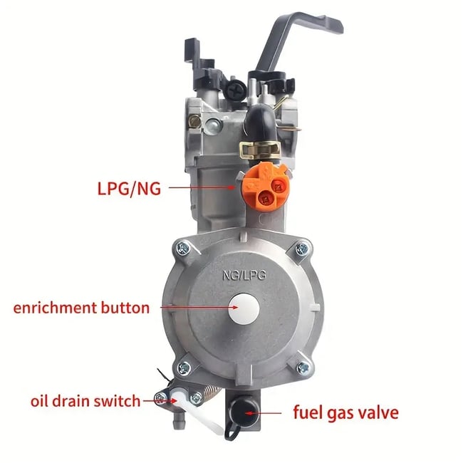 Kit conversie GPL Honda GX 160, GX 200 168F (fara robinet benzina)