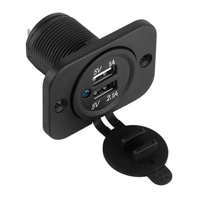 Mufa montaj bricheta auto, incarcare 2X USB, 3100MAH