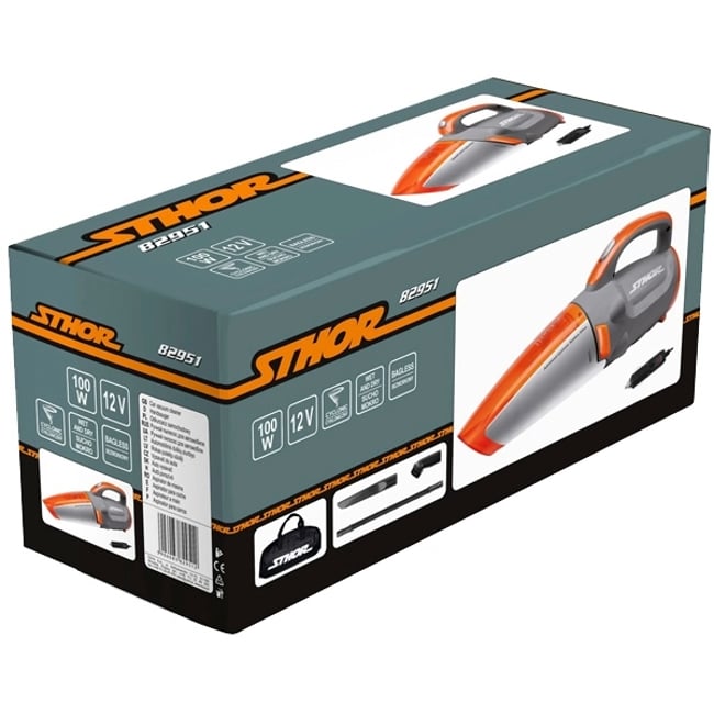 Aspirator auto, Sthor 82951, 12V, 100 W, geanta textila