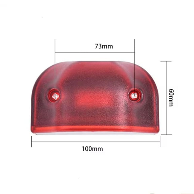 Set 2 lampi pentru numar inmatriculare, remorca / trailer / platforma, LED NEON, tensiune 12-24V, alb-rosu