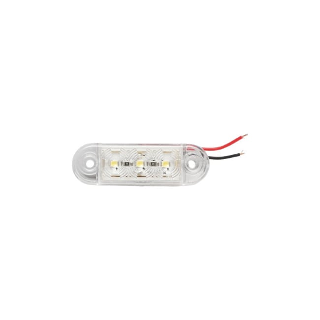 Lampa laterala gabarit, Led, lumina alba, lungime 65mm, 12-24V