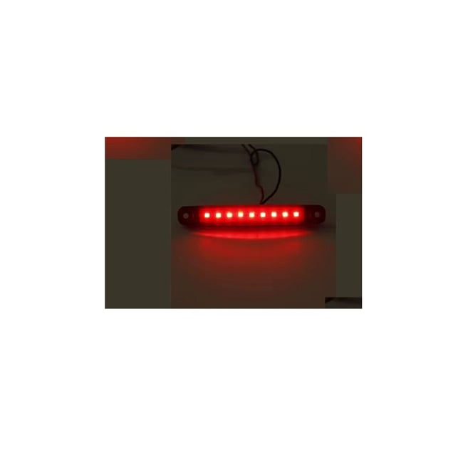 Set 4 lampi laterale gabarit LED, remorca / platforma / camper, tensiune 12V-24V, lumina rosie