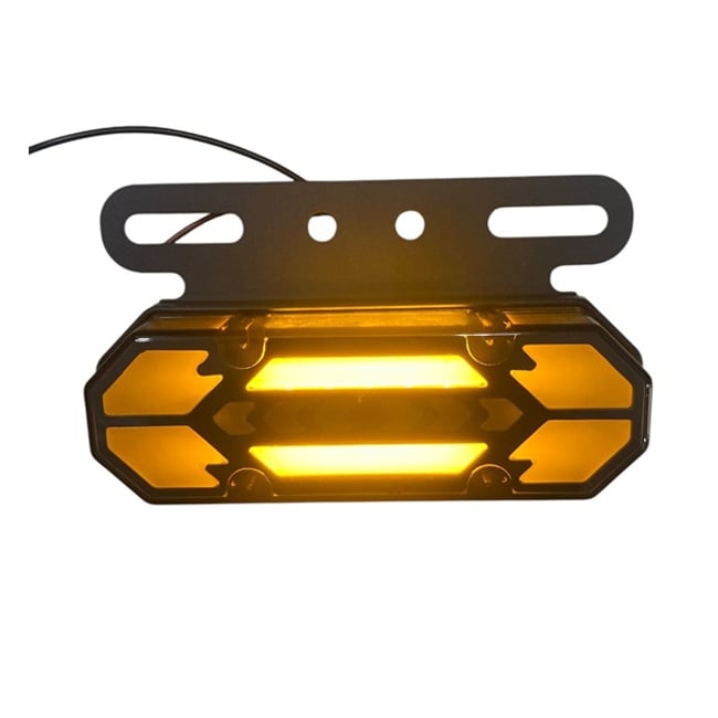 Lampa LED cu lumina continua sau stroboscopica galbena + lumina alba, tensiune 12V-24V