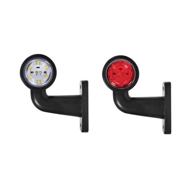 Set 2 lampi gabarit cu brat, 12 LED SMD, Alb - Rosu,12V-24V