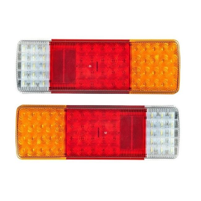 SET LAMPI SPATE CAMION CU LED, REMORCA, TRAILER, 12-24 V, IP66, 312X105 MM