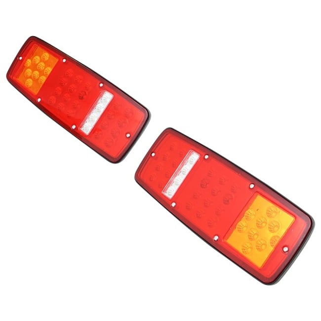 Set lampi spate camion cu LED, 4 functii, remorca, trailer, 12-24 V, 280x105 mm