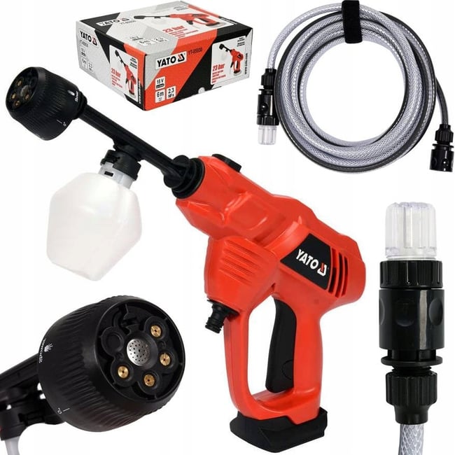 Pistol Pentru Spalare cu Presiune Fara Acumulatori si Incarcator, Li-Ion, 18 V, 23 Bar, Yato YT-85930