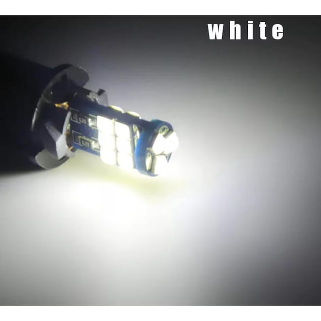 Set 2X Becuri Auto, LED T10, W5W, 15 SMD, Alb 6000K, Canbus, Lumina Alba