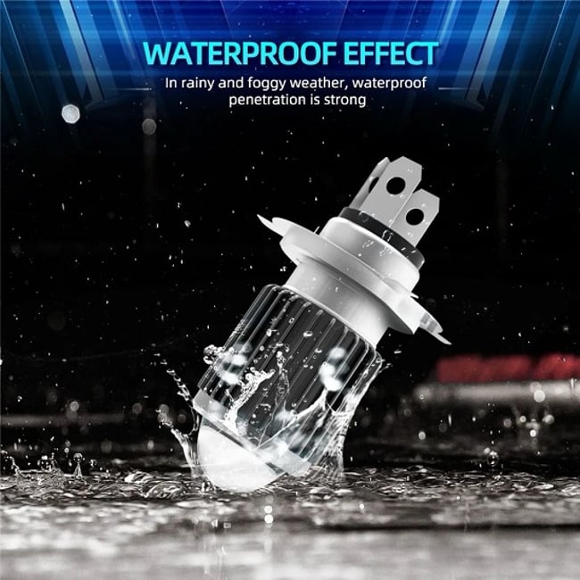 Bec LED H4 AUTO/MOTO cu Radiator, 5730 led SMD, 12-80V, Putere 140W, 6000K, 12000LM