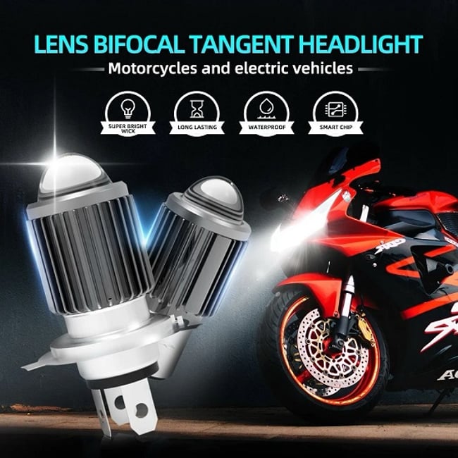 Bec LED H4 AUTO/MOTO cu Radiator, 5730 led SMD, 12-80V, Putere 140W, 6000K, 12000LM