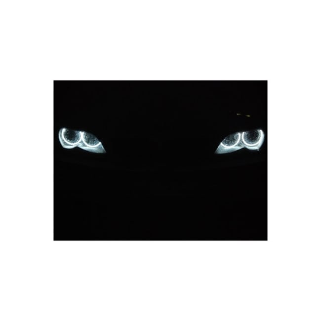 Kit Angel Eyes, compatibil BMW Seria 3 E90, lumina alb rece