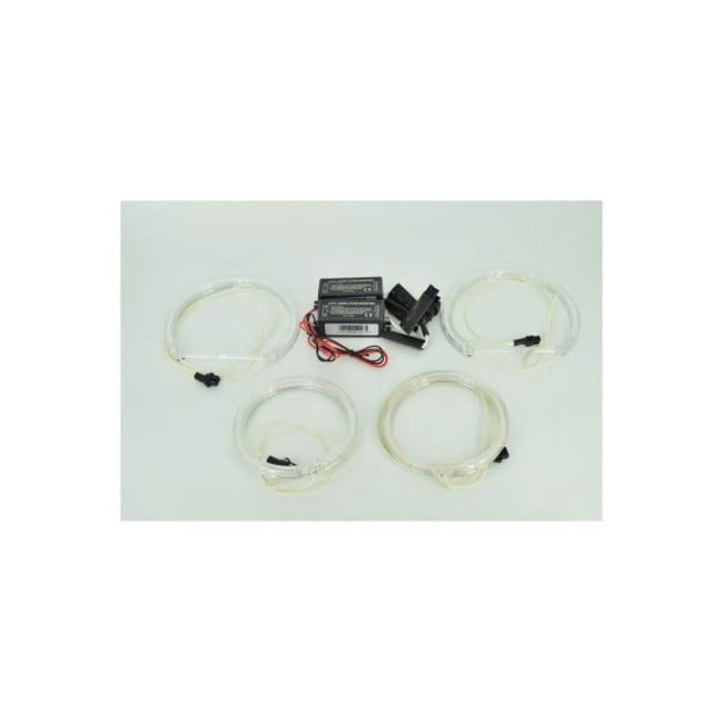 Kit Angel Eyes, compatibil BMW Seria 3 E90, lumina alb rece