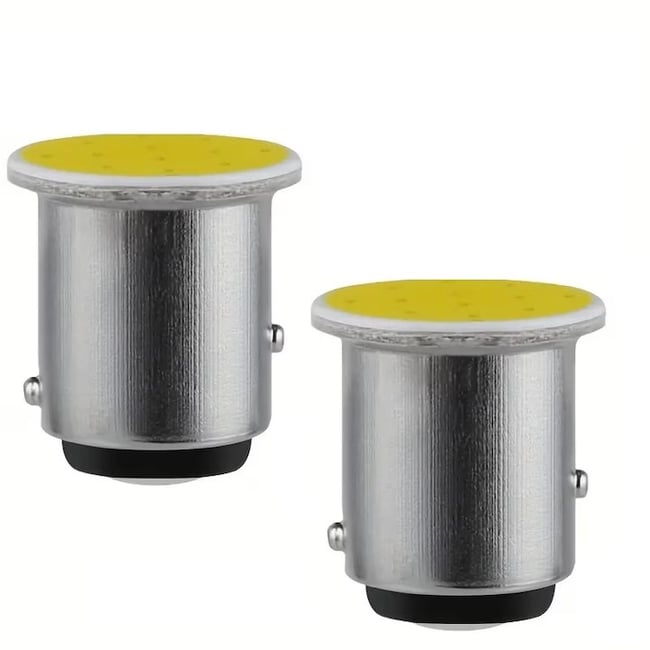 Set 2X Becuri Auto, Led P21W, BAY15D, 12V, Stop Frana Pozitie, Lumina Alba