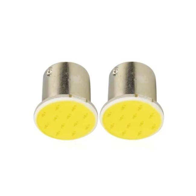 Set 2X Becuri Auto, Led P21W, BA15S, 12V, 3W, Lumina Alba