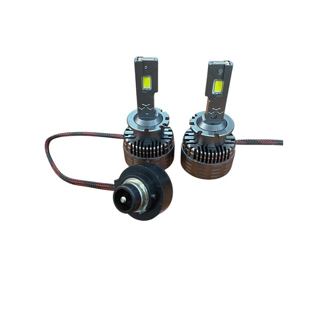 Set 2 becuri Led D2S, 180W, 23000 lm, 6000K, IP68, ventilator racire, canbus