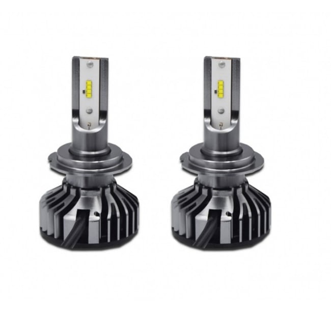 Set 2 becuri auto, led H7, CANBUS, F2, 10000 LM, 12V-24 V, 80 W, 6000 K
