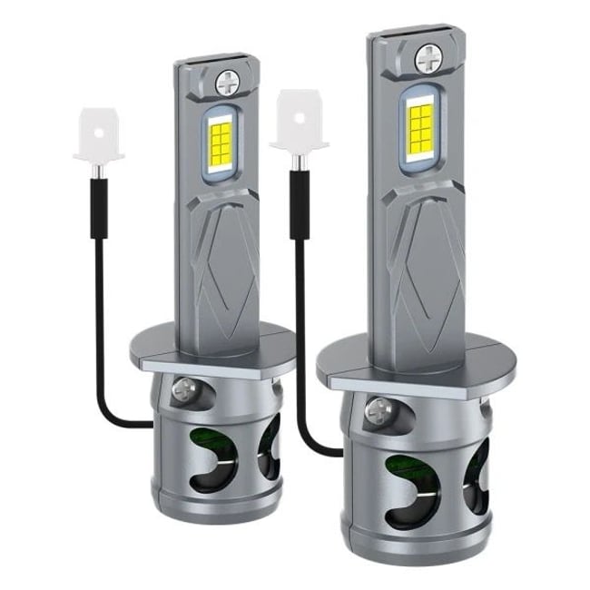 Set 2 Becuri Auto Led H1, 180W, Plug&Play, ventilator , 24000lm, 6000K, Ip68, 12v